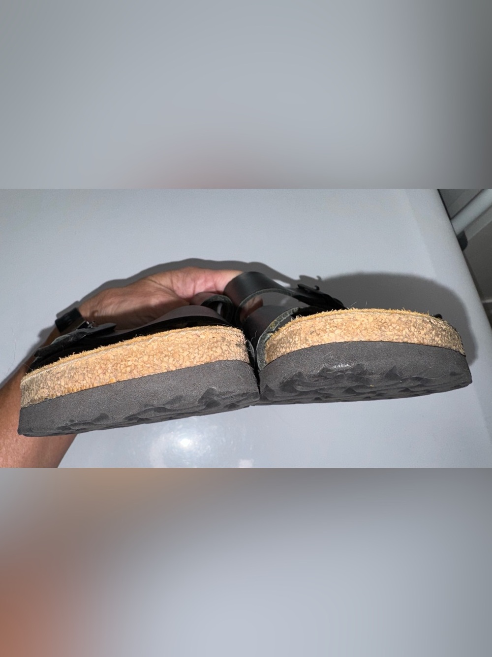 Birkenstock Womens Black Two-Strap Sandals - Picture 9 of 9